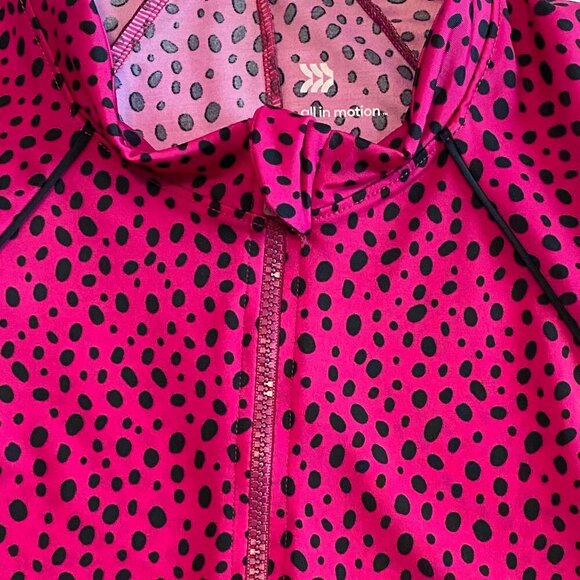 All in Motion rash guard Women's Medium pink stretch beach activewear sports - Picture 4 of 7